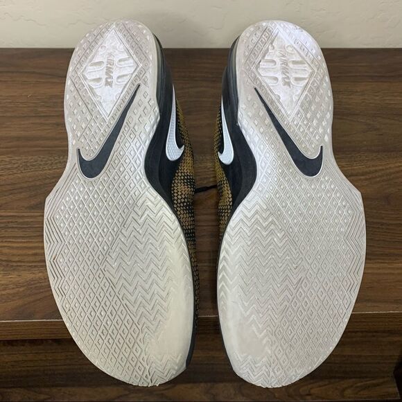 AIR MAX Infuriate Low Black White Metallic Gold - Picture 6 of 10